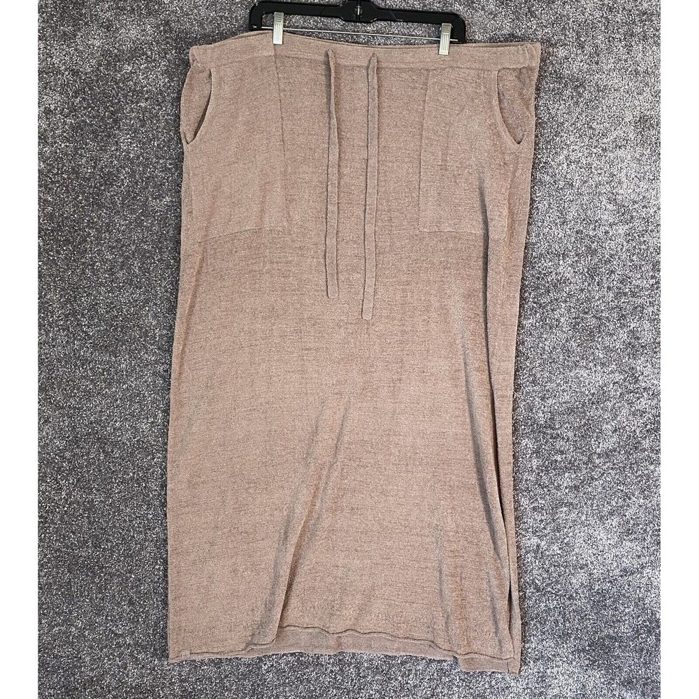 Barefoot Dreams Maxi Skirt Size 3X Beige Beach Minimalist Cabin Loungewear